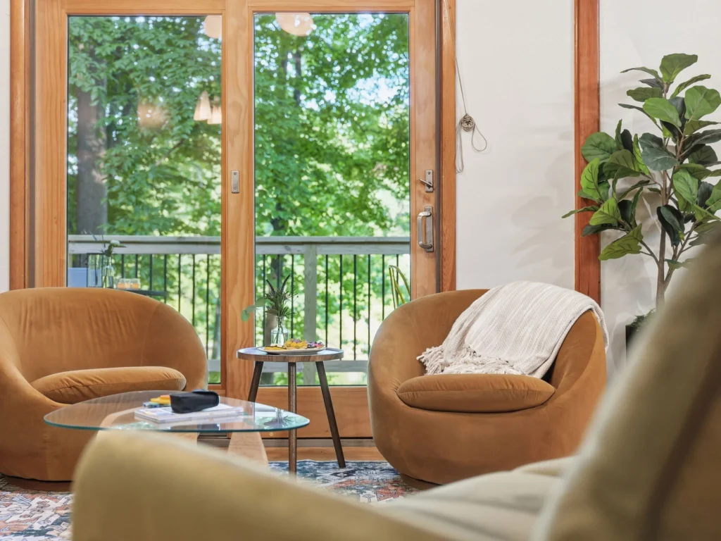 HDB Living Room – Yellow Chairs